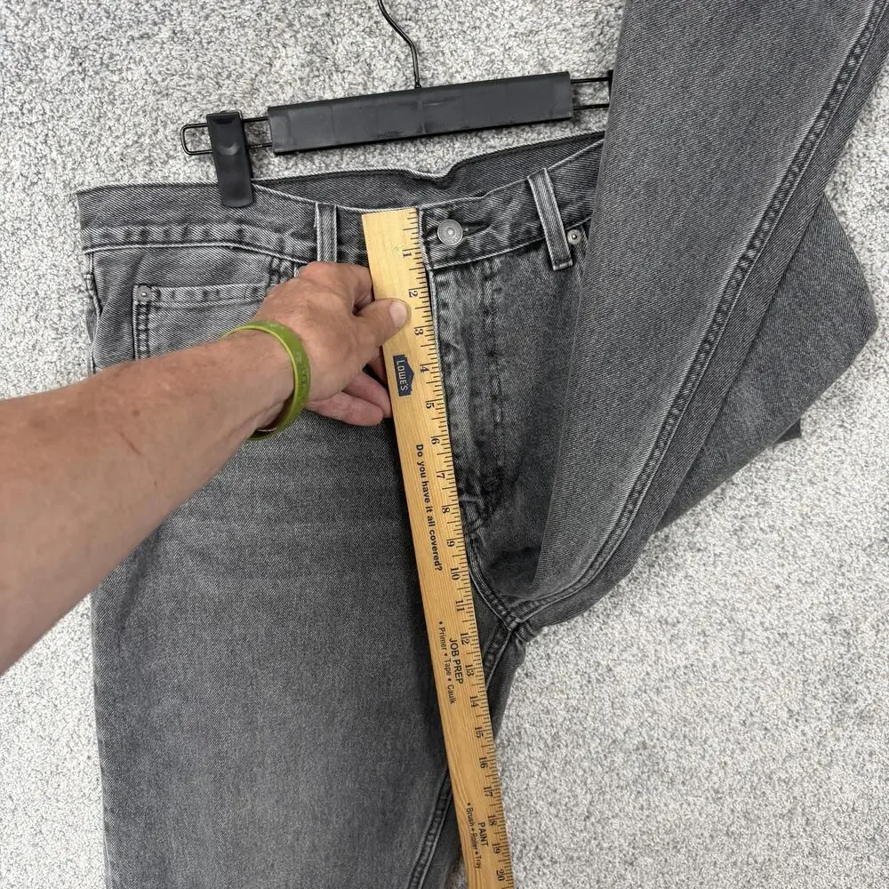 Levis 550 '92 Jeans Mens 34x32 Gray Relaxed Tapered Denim Charcoal Wash